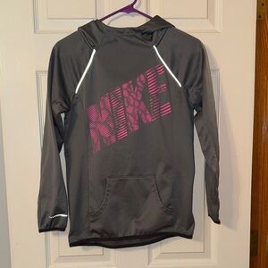 Nike Charcoal and Magenta Hoodie